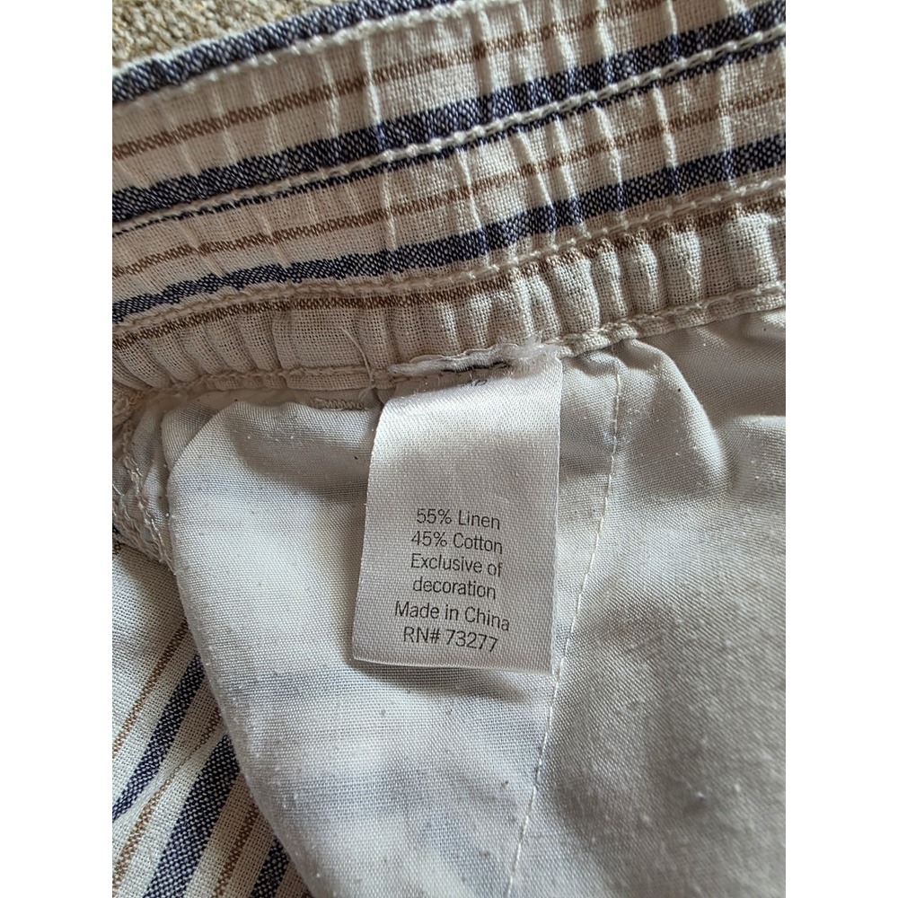 Sonoma Shorts Womens Size Large Linen Blend Shorts‎ Drawstring Elastic Waist - Picture 4 of 4